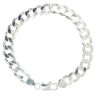 Silver Flat Curb Bracelet 8"