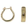 14ct Yellow Gold Monaco Classic Plain Flex Link Hoop Earrings