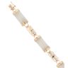 9ct Yellow Gold Jade Bracelet 7"