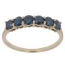 9ct Yellow Gold Eternity Sapphire Ring