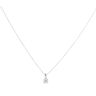Platinum 0.33ct Brilliant Cut Diamond Solitaire Pendant And Chain 16"