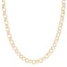 9ct Yellow Gold Patterned and Plain Belcher Chain 26"