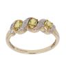 9ct Yellow Gold 0.05ct Brilliant Cut Diamond and Yellow Gemstone Fancy Ring
