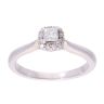 9ct White Gold 0.25ct Diamond Cluster Ring
