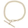9ct Yellow Gold T-Bar Albert Bracelet 7"