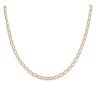 9ct Yellow And White Gold Double Patterned Curb Chain 18"