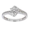 9ct White Gold Diamond Cluster Ring by Anya Belle