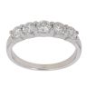 9ct White Gold 1.00ct Brilliant Cut Diamond Five Stone Ring