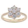 9ct Yellow Gold Cubic Zirconia Cluster Ring
