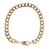 9ct Yellow Gold Curb Bracelet 8"