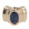14ct Yellow Gold Pandora Oval Sapphire Three Stone Charm