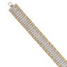 9ct Yellow Gold 4.25ct Brilliant Cut Diamond Watch Strap Style Bracelet 7.5"