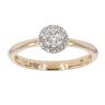 9ct Yellow Gold 0.13ct Diamond Cluster Ring by Anya Belle