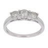 9ct Yellow Gold 0.50ct Brilliant Cut Diamond Trilogy Ring