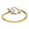 22ct Yellow and White Gold Om Ring