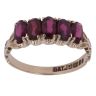 9ct Yellow Gold Five Stone Garnet Ring