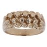 9ct Yellow Gold Two Row Keeper Ring