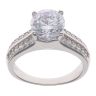 Silver Cubic Zirconia Single Stone Ring