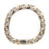 9ct Yellow and White Gold Cubic Zirconia Fancy Bracelet 7.5"