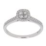 18ct White Gold 0.39ct Brilliant and Mixed Cut Diamond Cluster Ring