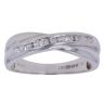 18ct White Gold 0.25ct Brilliant Cut Diamond Crossover Ring