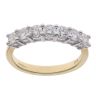 18ct Yellow Gold 0.75ct Brilliant Cut Diamond Seven Stone Eternity Ring