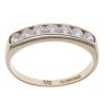 9ct Yellow Gold Cubic Zirconia Half Eternity Ring