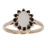 9ct Yellow Gold Sapphire and Opal Cluster Ring