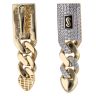 14ct Yellow Gold Monaco Classic Alternative Pave Drop Earrings