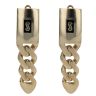 14ct Yellow Gold Monaco Classic Plain Drop Earrings