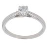 9ct White Gold 0.33ct Brilliant Cut Diamond Solitaire Ring