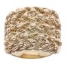 9ct Yellow Gold Four Row Keeper Ring