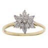 18ct Yellow Gold 0.30ct Brilliant Cut Diamond Cluster Ring
