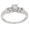 Platinum 0.50ct Brilliant Cut Diamond Trilogy Ring