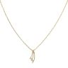 18ct Yellow Gold 0.06ct Brilliant Cut Diamond Two Stone Pendant And Chain 18"