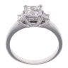 18ct White Gold 0.55ct Princess Cut Diamond Cluster Ring