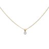 18ct Yellow Gold 0.15ct Brilliant Cut Diamond Pendant And Chain 16"