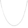 18ct White Gold Plain Box Chain 22"