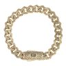 14ct Yellow Gold Monaco Classic Flex Lock Curb Bracelet 8.5"
