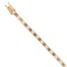 14ct Yellow Gold Cubic Zirconia Tennis Bracelet 7.5"