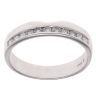 9ct White Gold 0.25ct Brilliant Cut Diamond Half Eternity Ring