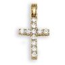 18ct Yellow Gold 0.50ct Diamond Cross Pendant