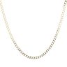 18ct Yellow Gold Square Curb Chain 20"