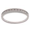 18ct White Gold 0.25ct Brilliant Cut Diamond Half Eternity Ring