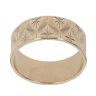9ct Yellow Gold Patterned Wedding Band 7.8mm