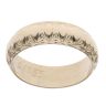 9ct Yellow Gold Patterned Edge Wedding Band 6.1mm