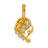 22ct Yellow Gold Pendant with White Cubic Zirconia