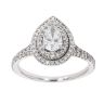 Platinum 1.00ct Diamond Cluster Ring