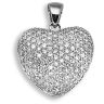 9ct White Gold 1.00ct Diamond Heart Pendant