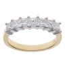 18ct Yellow Gold 1.00ct Princess Cut Diamond Seven Stone Eternity Ring